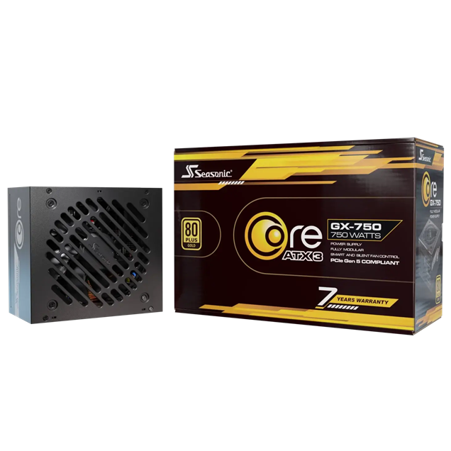 750W Seasonic CORE GX ATX 3.1 Modular 80 Plus Gold PSU